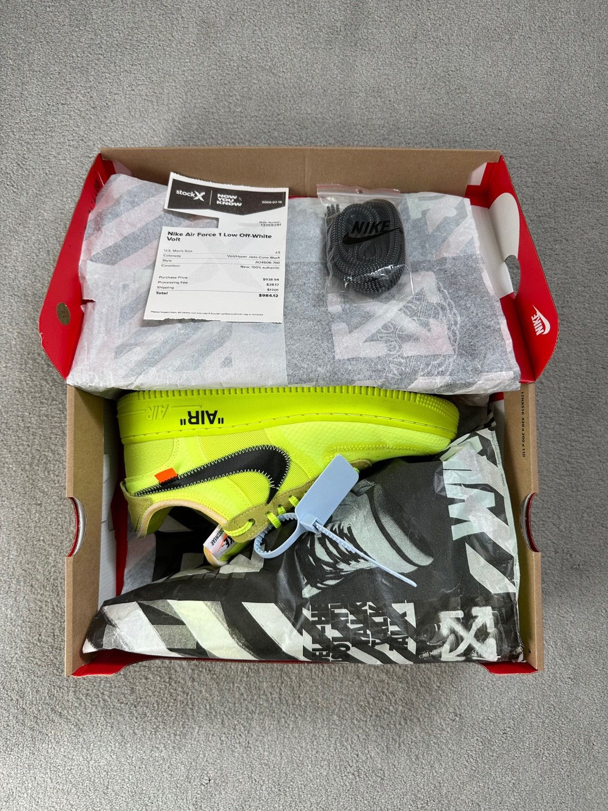 Nike × Off-White Nike Air Force 1 Low Off-White Size US 7.5 / EU 40-41 - 11 Thumbnail