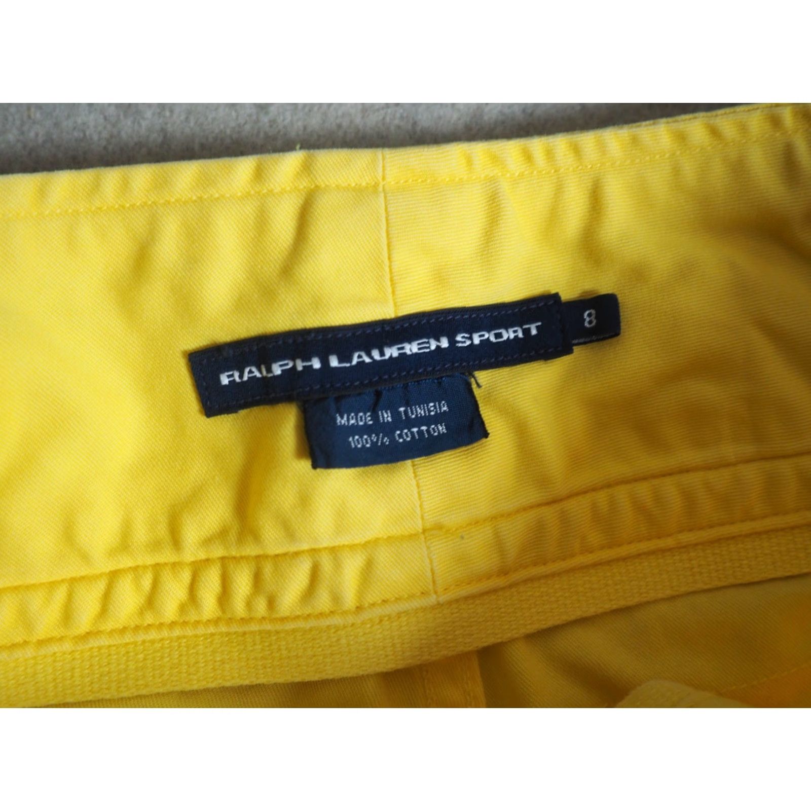 Polo Ralph Lauren VTG Polo Ralph Lauren Sport Shorts Yellow Cotton 34W 8 Womens 2000s Casual Size 30" / US 8 / IT 44 - 4 Thumbnail