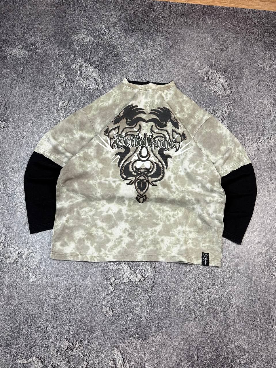 If Six Was Nine Y2K Gothic Punk Rock Longsleeve 2000s Size L Size US L / EU 52-54 / 3 - 2 Thumbnail