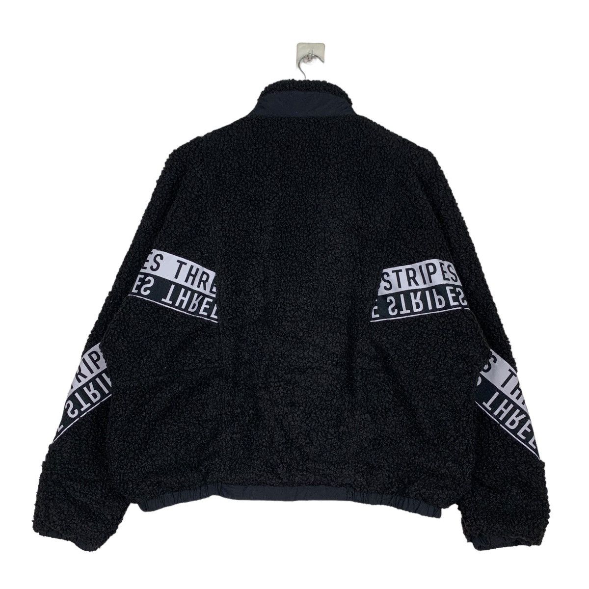 Adidas ADIDAS THREES LOGO STRIPE DEEP PILE FLEECE JACKET #1008-C45 Size US S / EU 44-46 / 1 - 7 Thumbnail