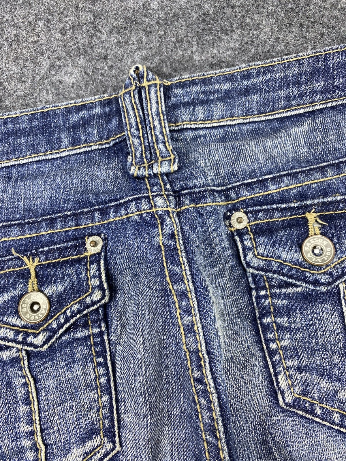 Japanese Brand × Jean OO La - La Sasson Blue Wash Flare Jeans - J998 Size 27" / US 4 / IT 40 - 11 Thumbnail