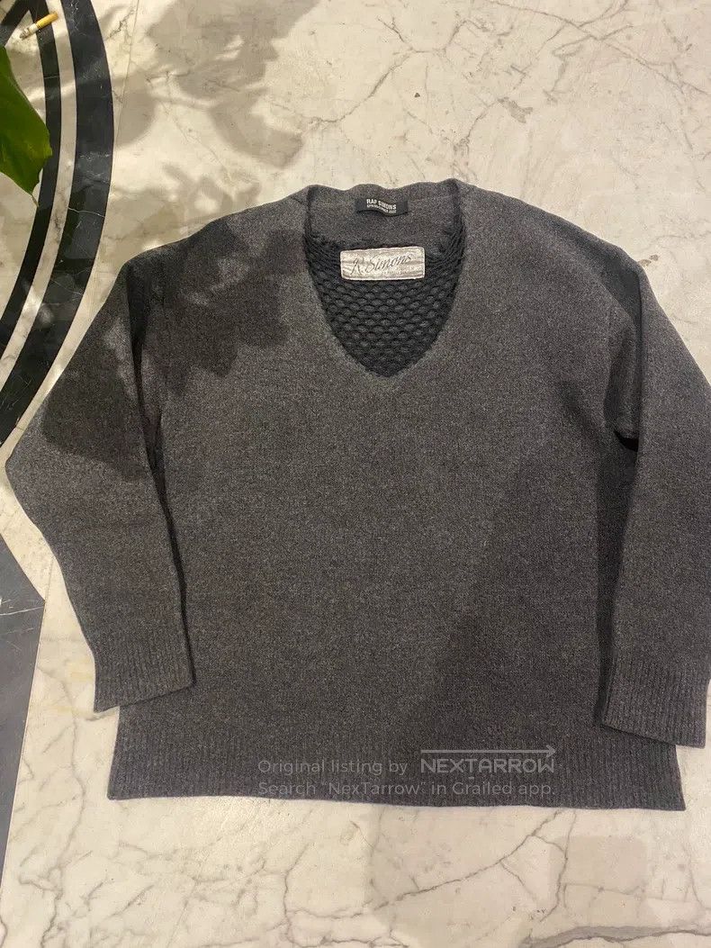 Raf Simons Raf Simons 22aw mesh knitted pullover sweater Size US M / EU 48-50 / 2 - 1 Thumbnail