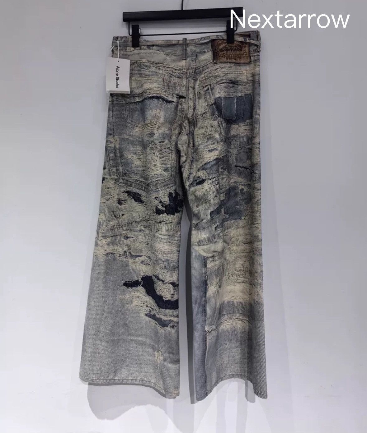 Acne Studios 3D Digital Printed Jeans 2410-Nextarrow