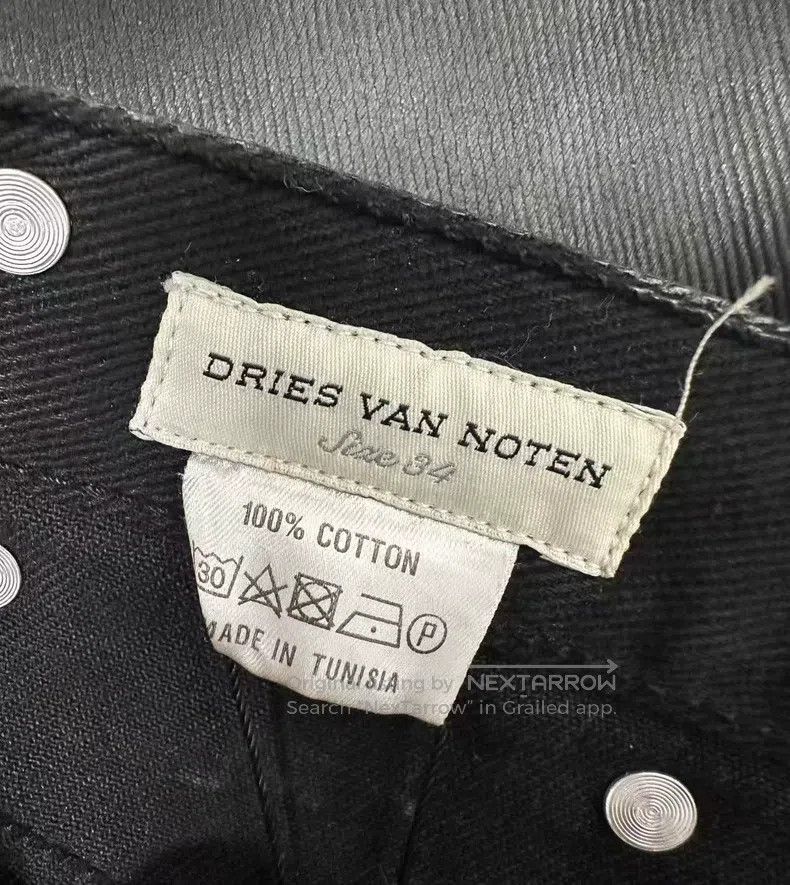 Dries Van Noten Dries Van Noten Waxed Coated Jeans Size US 34 / EU 50 - 3 Thumbnail
