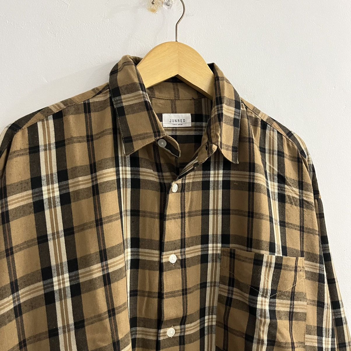 Japanese Brand Junred Tokyo Plaid Cotton Shirt Size US M / EU 48-50 / 2 - 4 Thumbnail