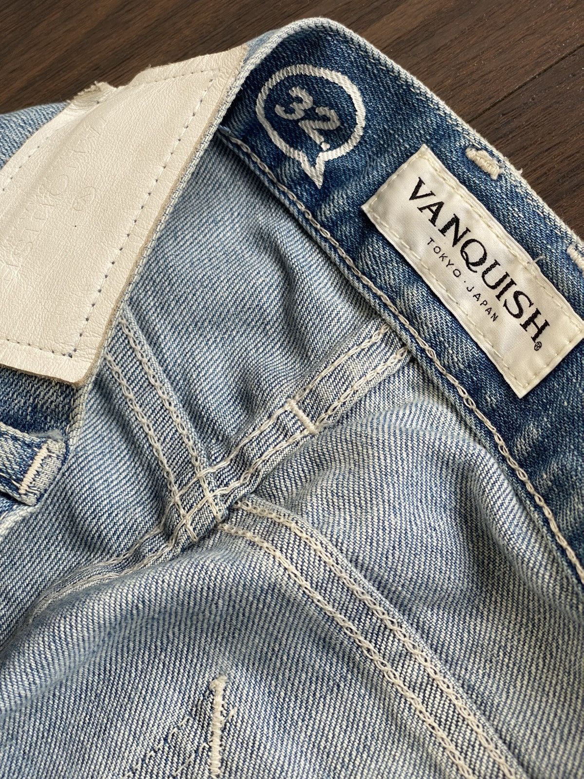 Vanquish VANQUISH MUDMAX PUNK JAPANESE DISTRESSED LONG LEG DENIM Size US 32 / EU 48 - 13 Thumbnail