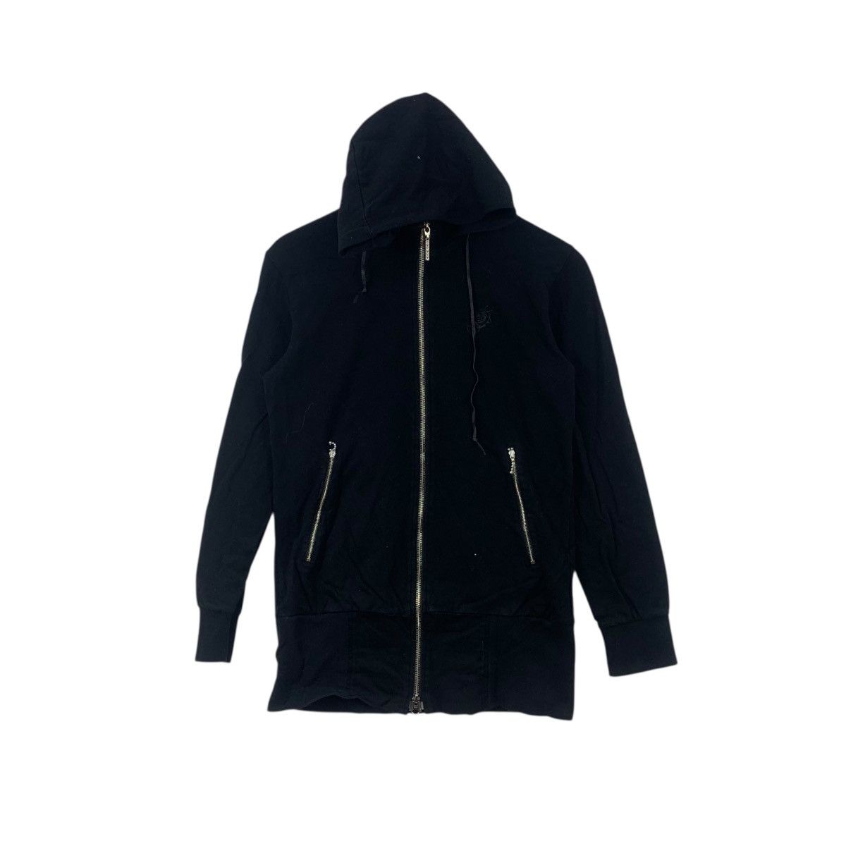 Other JUNMEN TAKAHASHI JAPAN Black Rose Zipper Hoodie Sweatshirt Size S / US 4 / IT 40 - 1 Thumbnail