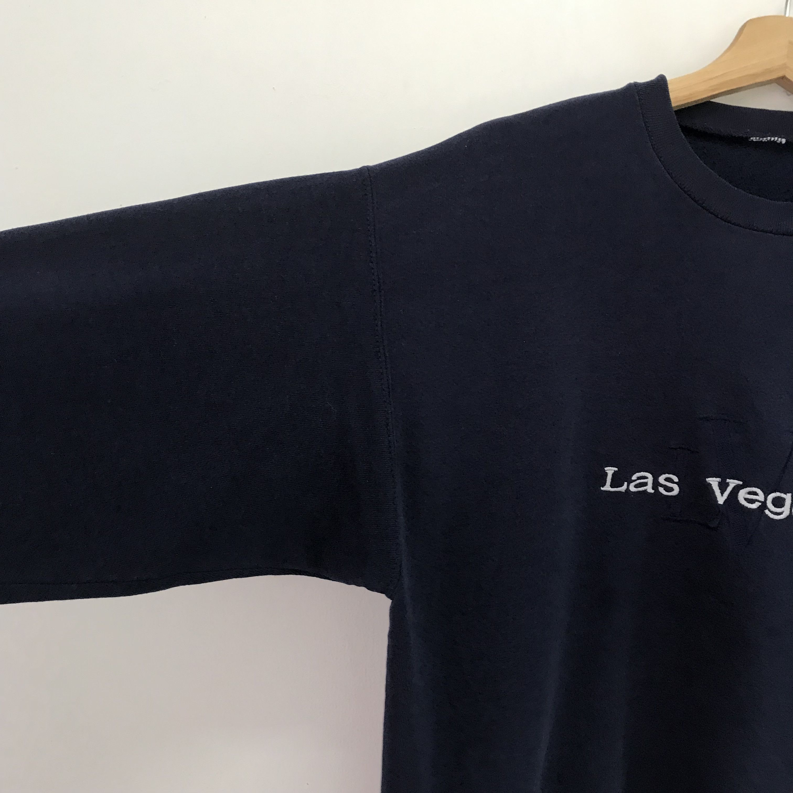 Vintage Vintage Las Vegas Blue Sweatshirt Medium - 272 Size US M / EU 48-50 / 2 - 4 Thumbnail