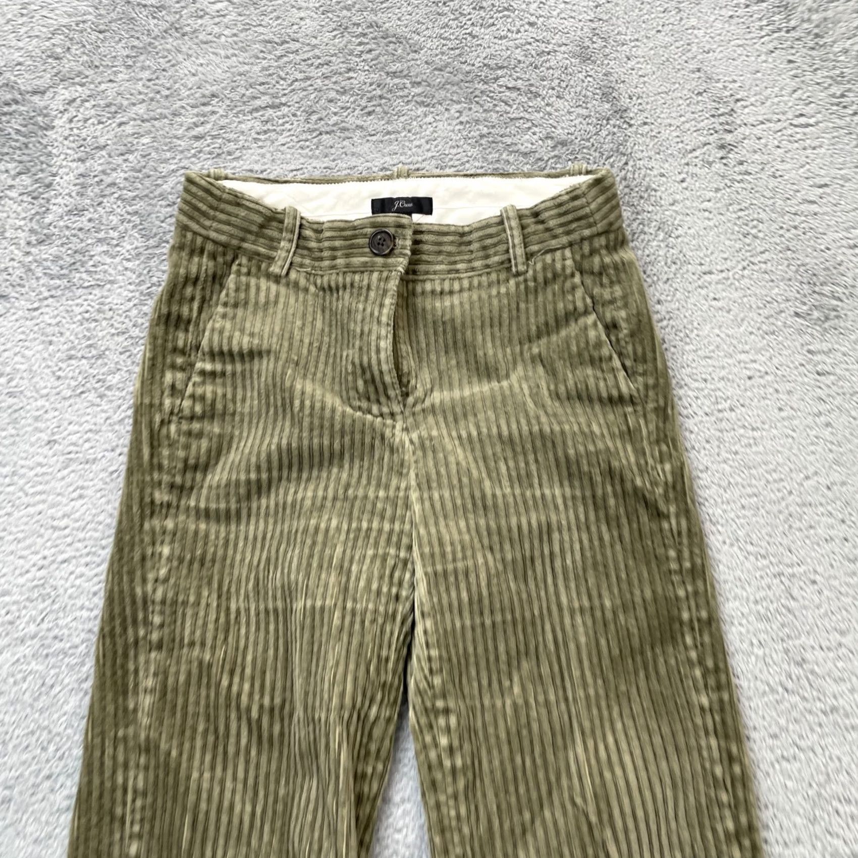 J.Crew J.CREW Womens Green Capri Pants 2P Straight Leg Cotton Stretch Corduroy Size 28" / US 6 / IT 42 - 5 Thumbnail