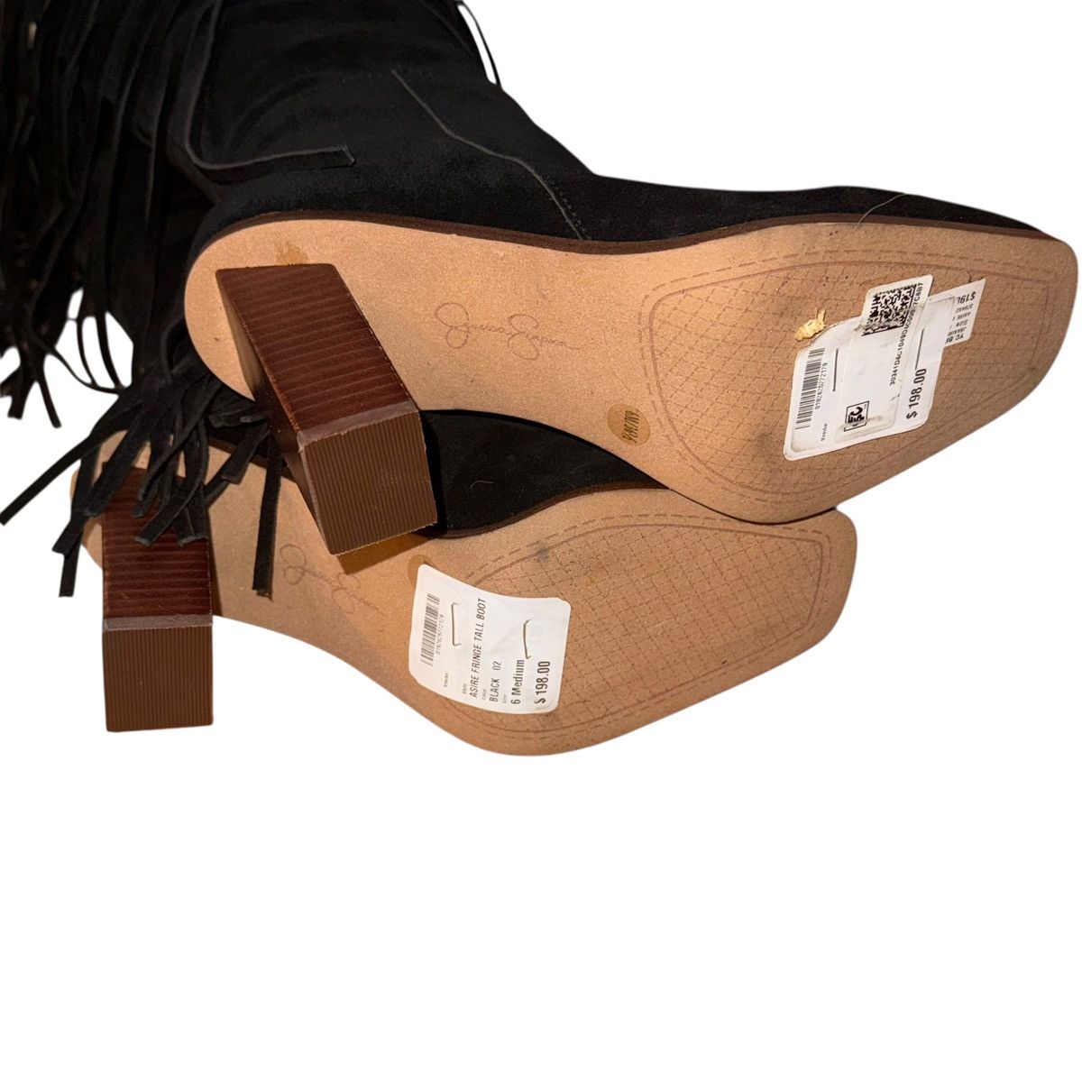Jessica Simpson Jessica Simpson Asire tall western fringed boots Size US 6 / IT 36 - 9 Thumbnail