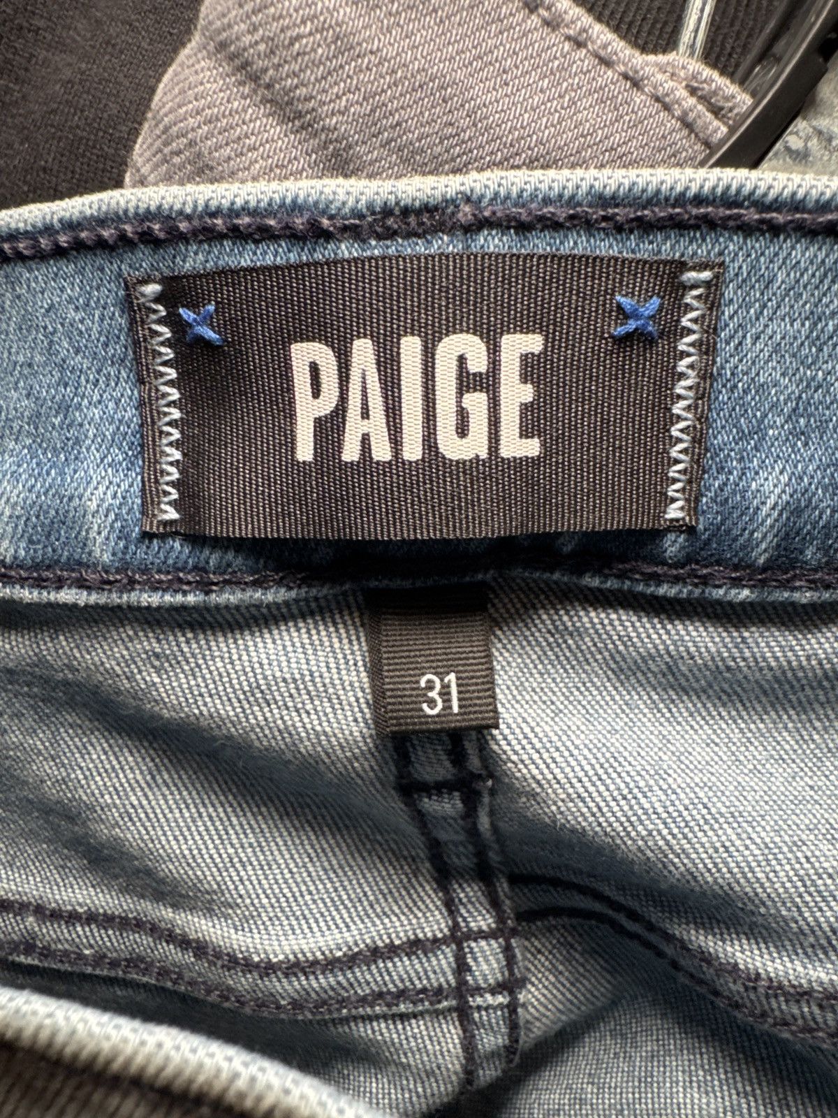 Paige Men’s Paige Light Wash Blue Jeans Size US 31 - 4 Thumbnail