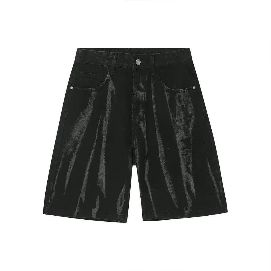 Japanese Brand Retro loose dyed denim shorts Size US 32 / EU 48 - 5 Thumbnail
