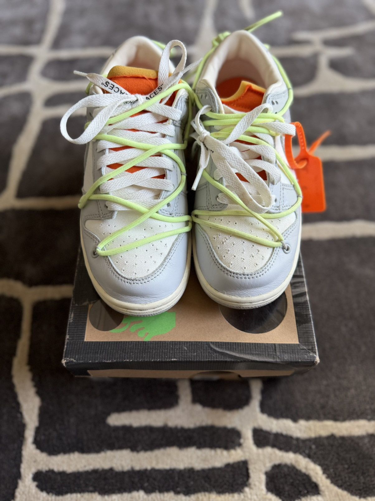 Off-White Nike Dunk Low x Off-White Lot 43 of 50 Sneakers Size US 6.5 / EU 39-40 - 4 Thumbnail