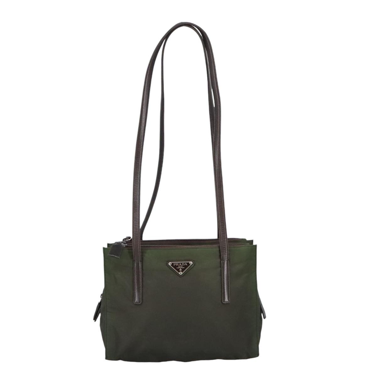 Prada Khaki Synthetic Shoulder Bag (Pre-Owned) Size ONE SIZE - 1 Thumbnail