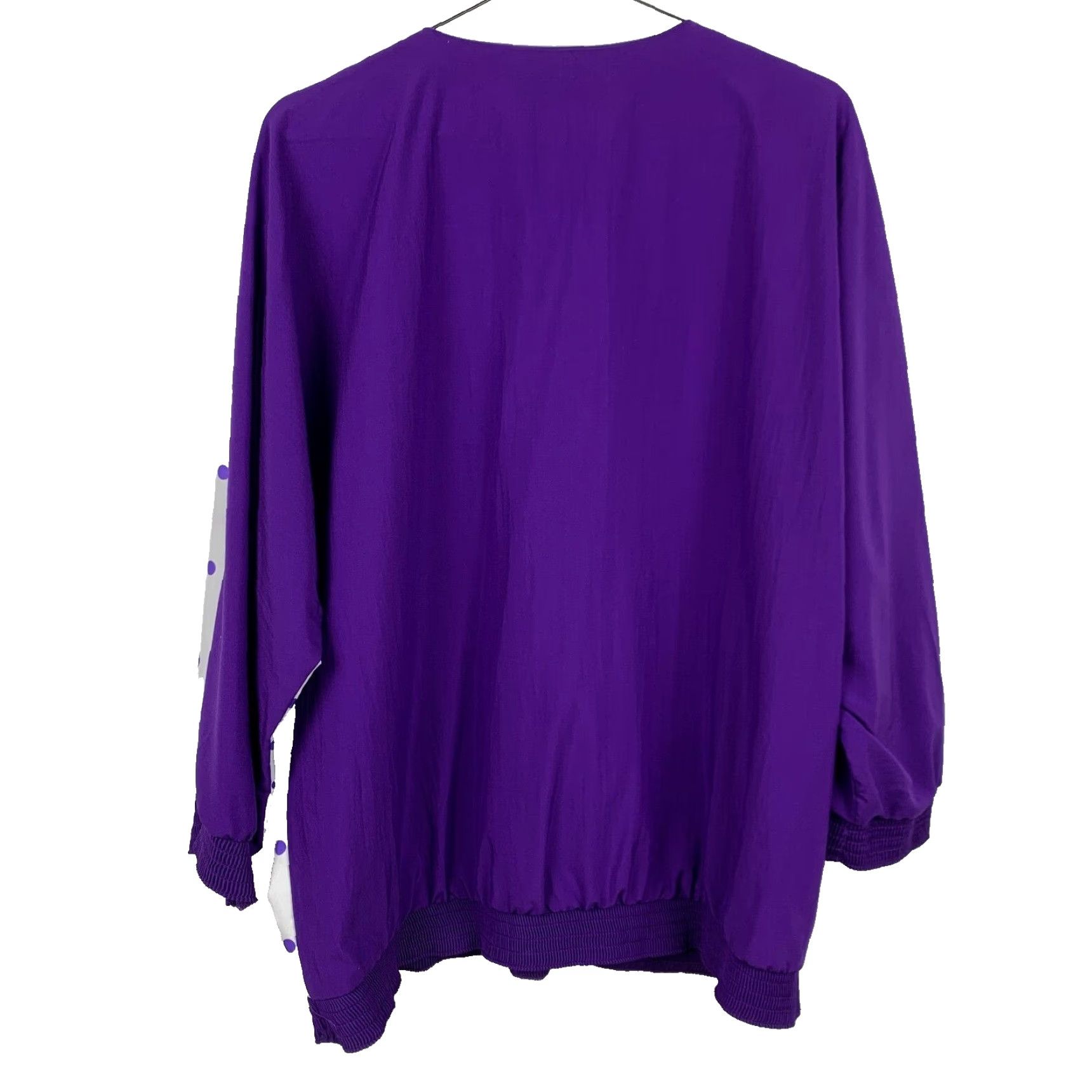 GRAFF VINTAGE Graff Purple Shirt 80s Abstract Art To Wear Funky Goldbergs L READ LG Purple Graff Shirt 1980s Mens Size L / US 10 / IT 46 - 4 Thumbnail