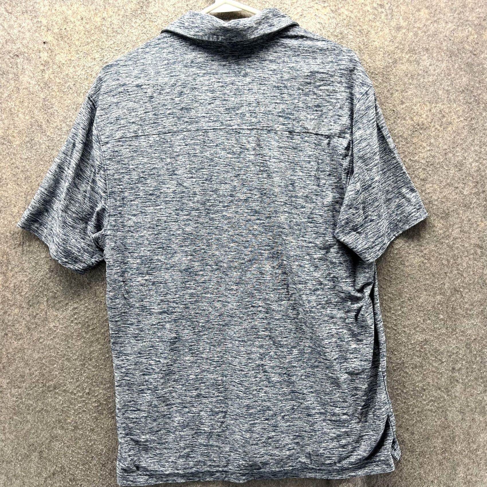 Under Armour Under Armour Polo Shirt Mens Medium Blue Heather HeatGear Loose Fit Golf Shirt Size US M / EU 48-50 / 2 - 2 Thumbnail