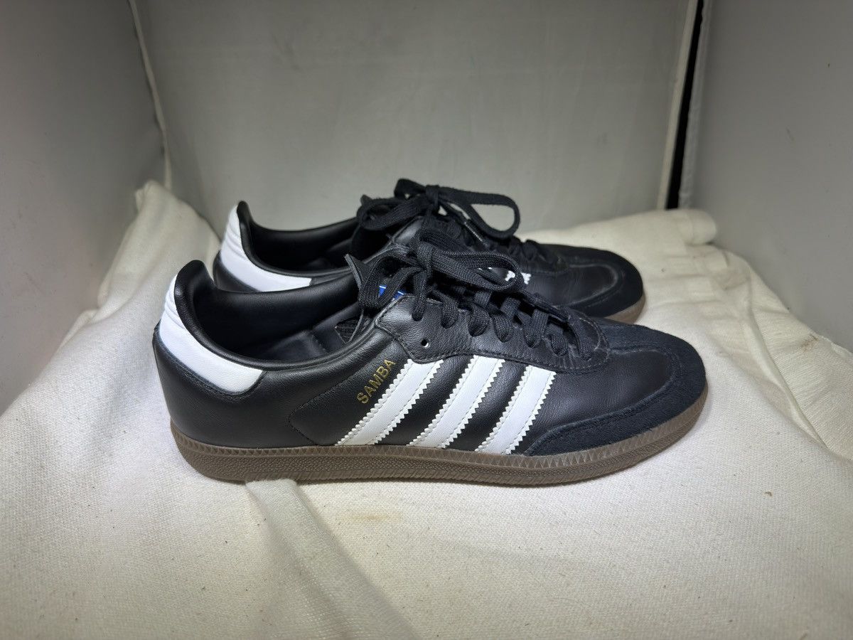 Adidas Adidas Originals Samba OG Men's 7 Shoes Black-White B75807 Size US 7 / EU 40 - 3 Thumbnail