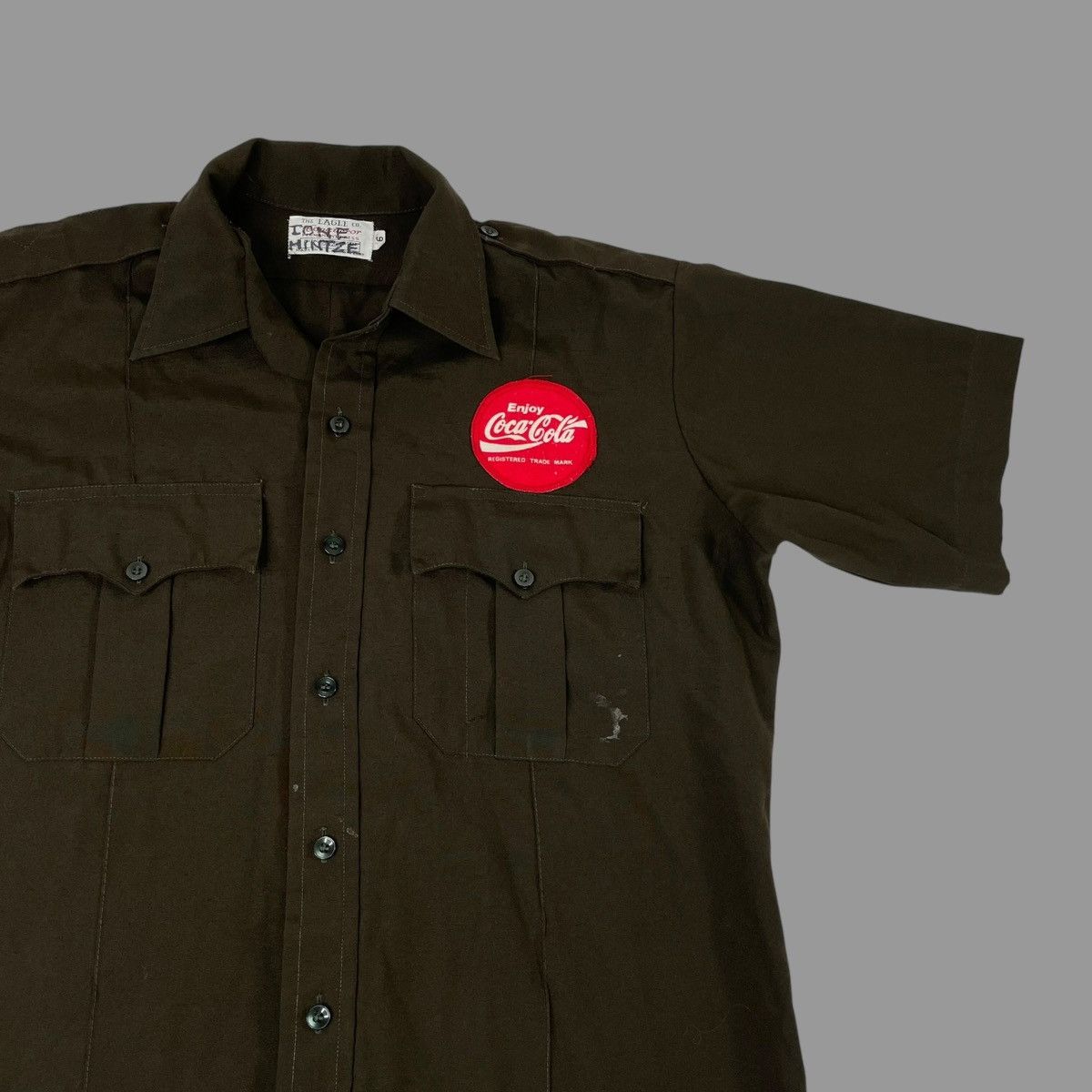 Coca Cola × Vintage Vintage 1970s Coca Cola button up shirt Size US L / EU 52-54 / 3 - 3 Thumbnail