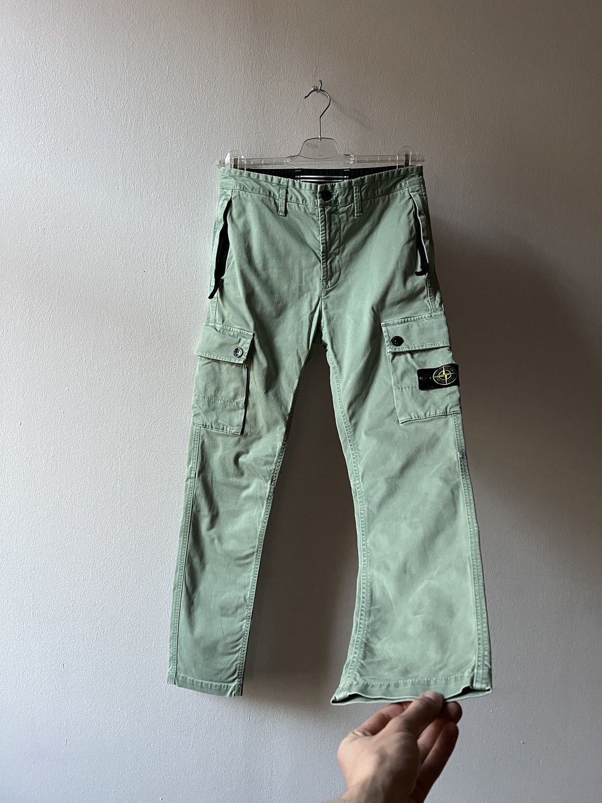 Stone Island Stone Island SL Blue Fade Out Cargo Pants Joggers Size US 30 / EU 46 - 11 Thumbnail