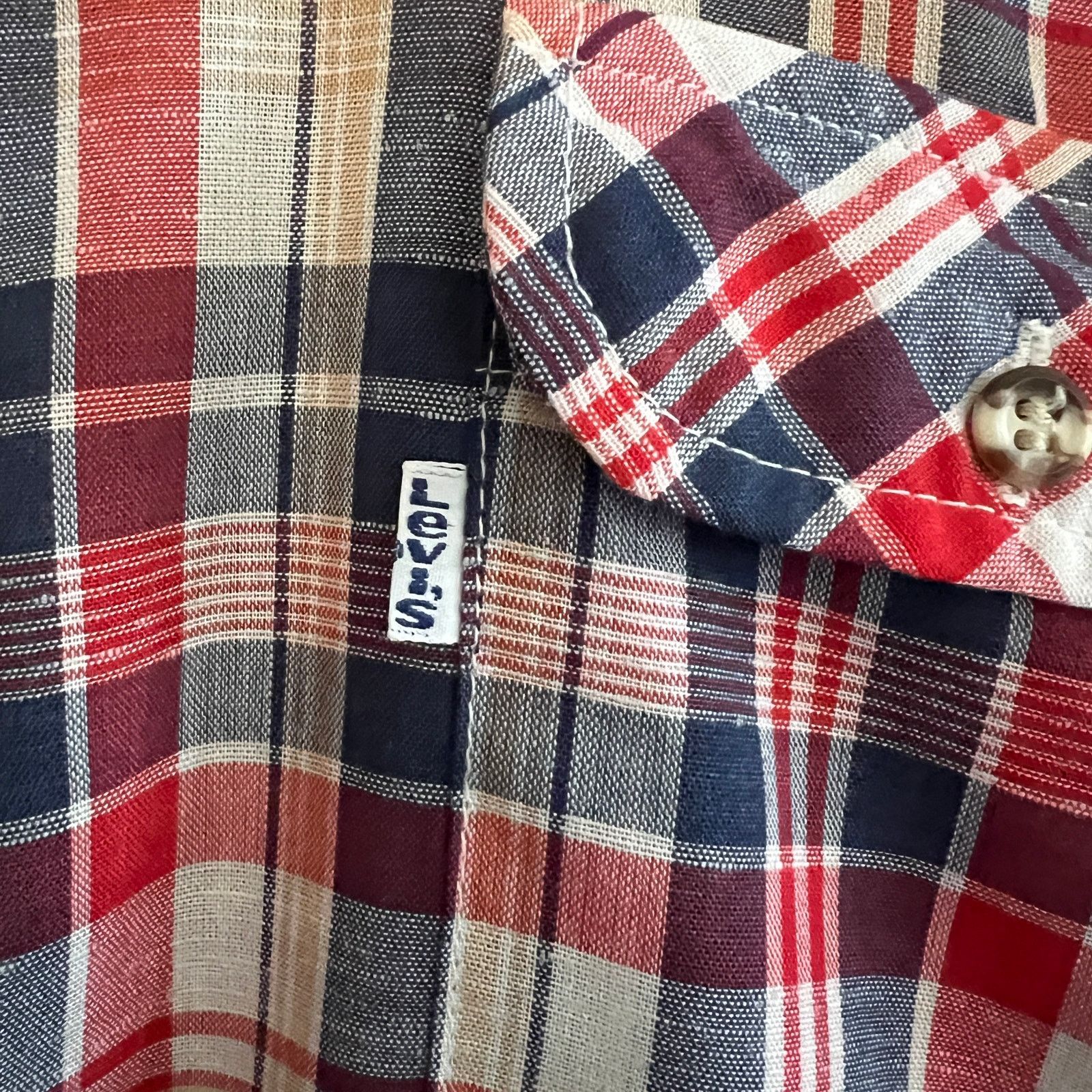 Levi's VTG 80s Levi's Men's Plaid Shirt MADE IN USA L 22x31 Size US L / EU 52-54 / 3 - 3 Thumbnail