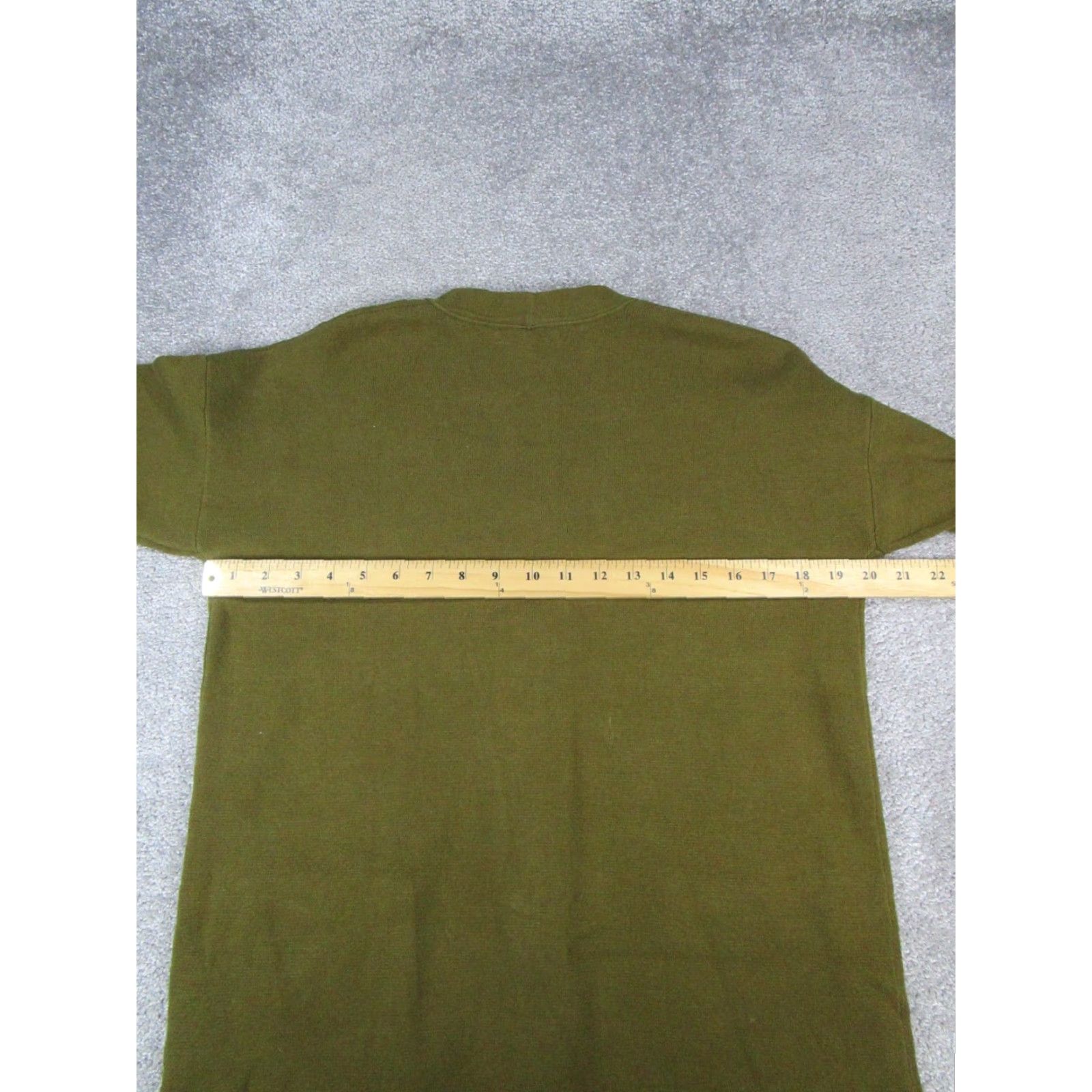 Madewell VINTAGE Madewell Sweater Cardigan Womens Small Green Cotton Blend Oversized Knit V-Neck Long Sleeve Size S / US 4 / IT 40 - 7 Thumbnail