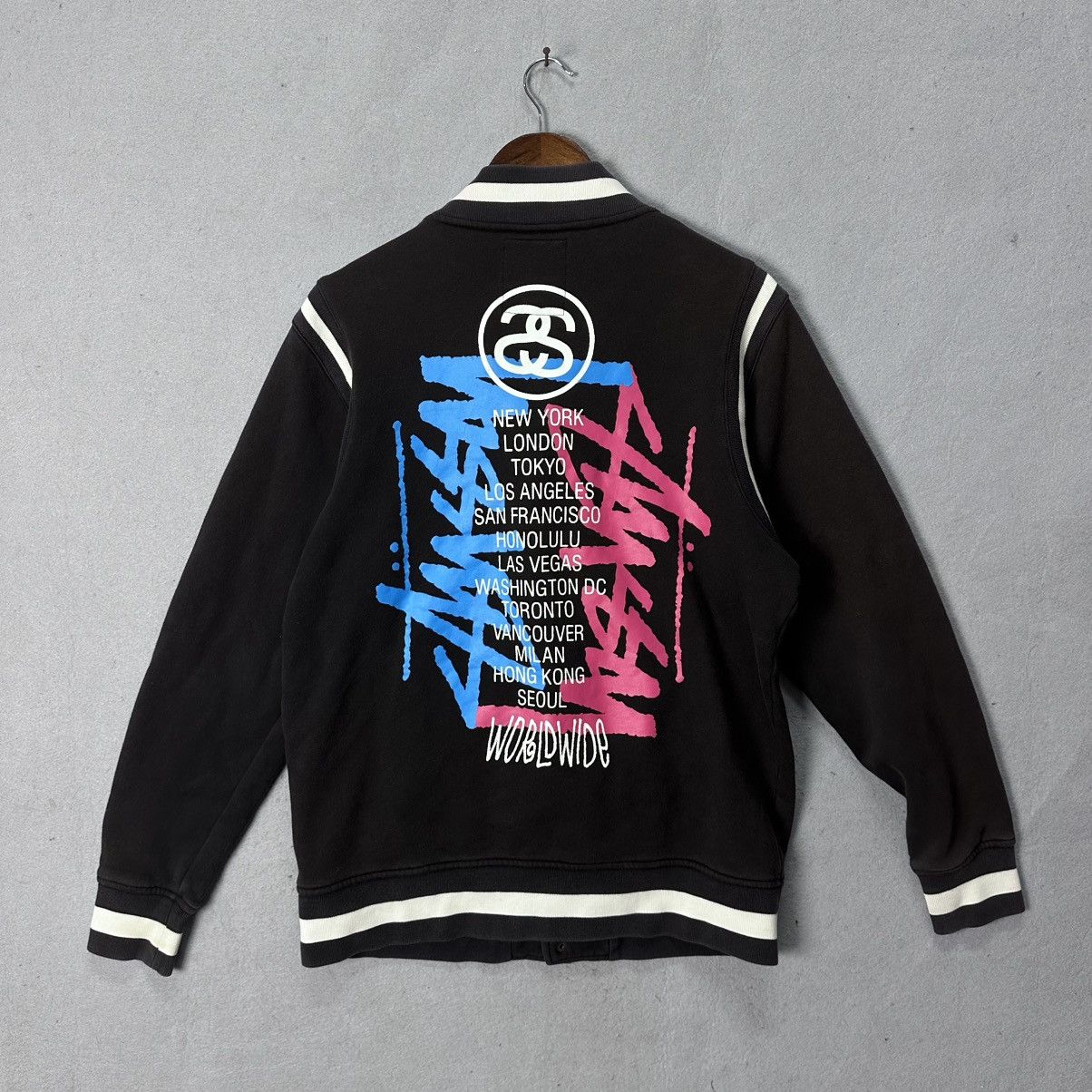 Stussy Vintage Stussy Varsity Jacket Large 2000s Streetwear Size US L / EU 52-54 / 3 - 7 Thumbnail