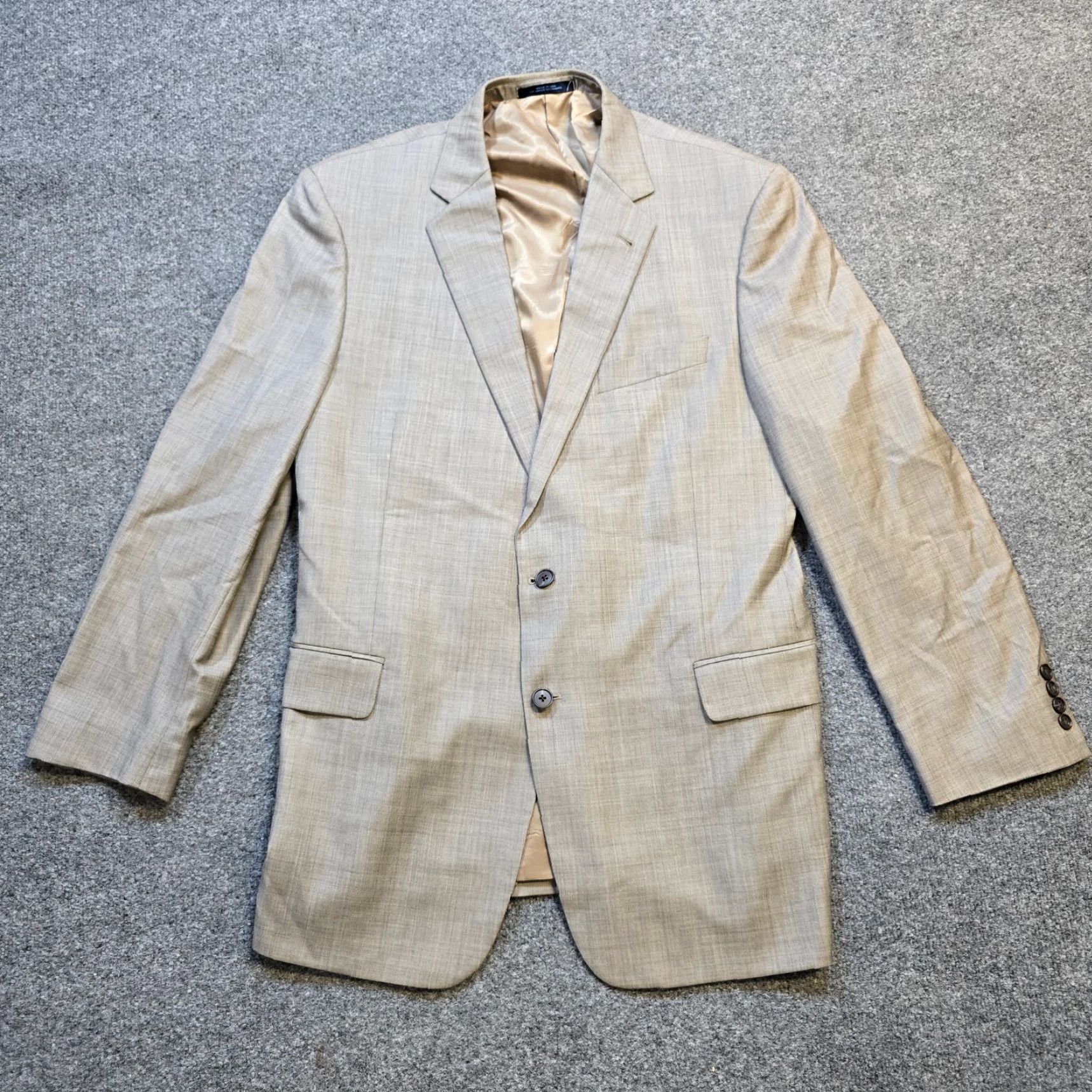 Joseph Abboud VINTAGE Joseph Abboud Blazer Men 46 Long Gray Wool 2 Button Career Sport Coat Jacket Size 46R - 2 Thumbnail