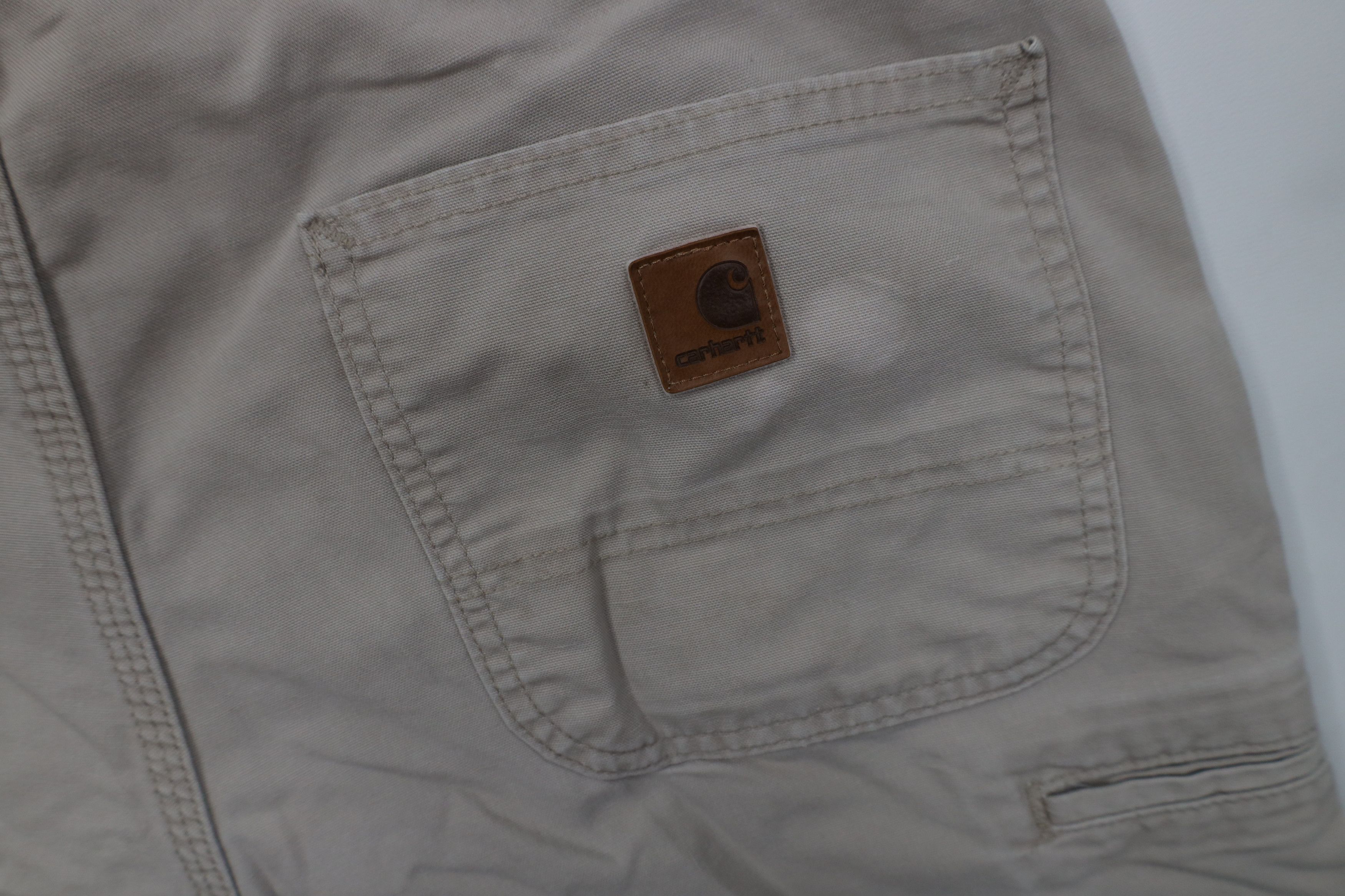Carhartt Vintage Y2K Carhartt Above Knee Relaxed Fit Shorts Beige Size US 36 / EU 52 - 15 Thumbnail