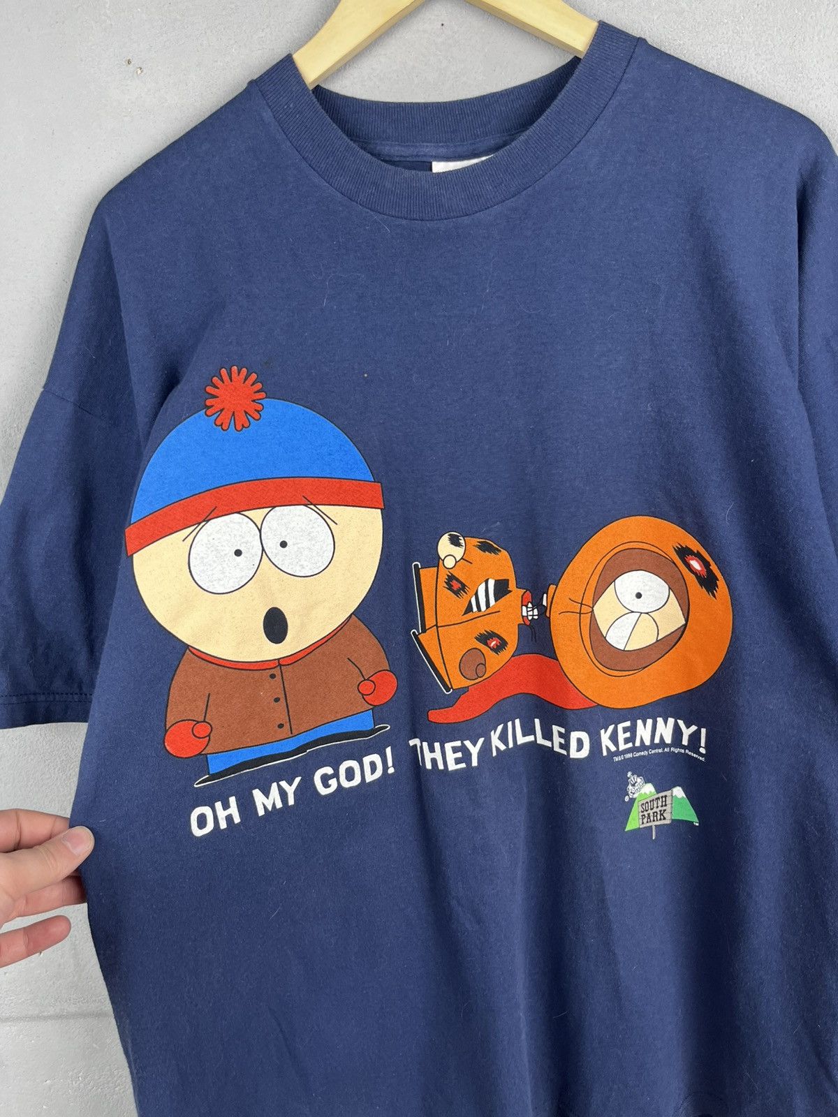 Vintage Vintage 1990s South Park T Shirt Oh My God They Killed Kenny Size US XL / EU 56 / 4 - 2 Thumbnail