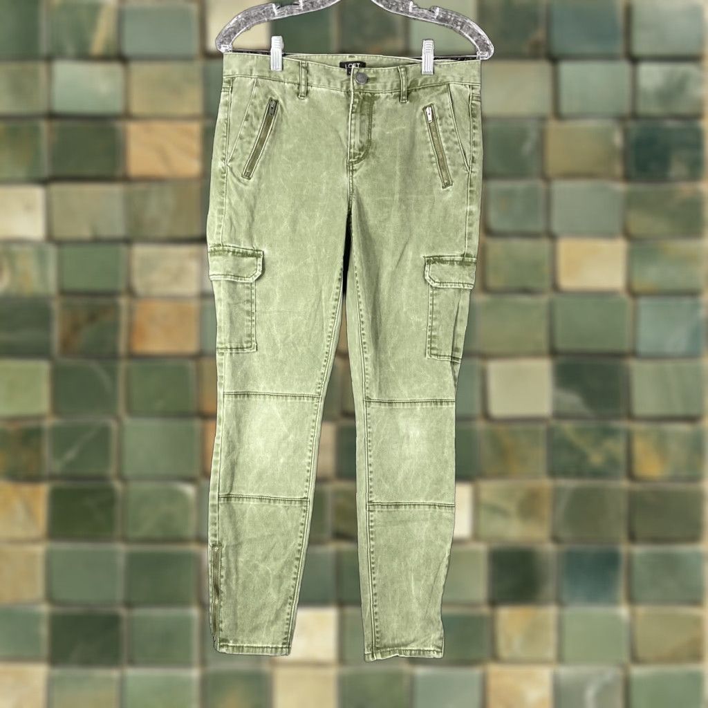 Loft VINTAGE Loft Green Skinny Pants Women's Size 4 Ankle Cropped for Women Size 27" / US 4 / IT 40 - 1 Thumbnail