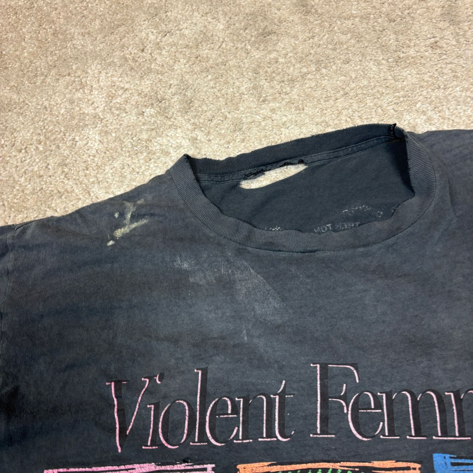 Band Tees × Vintage Vintage 90s Violent Femmes Neon Tour Single Stitch Shirt XL Size US XL / EU 56 / 4 - 10 Thumbnail