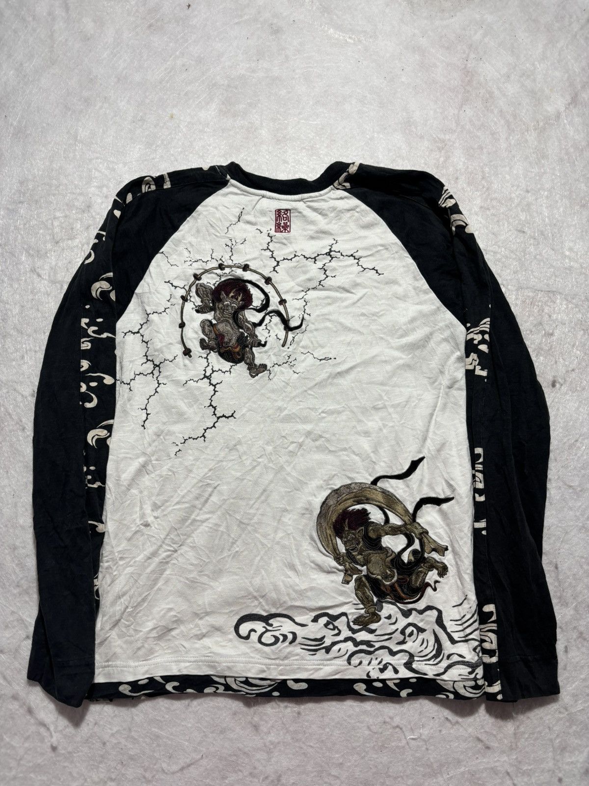 Karakuri Tamashii Sukajan Kara Kuri Longsleeve Tshirt Size US M / EU 48-50 / 2 - 2 Thumbnail