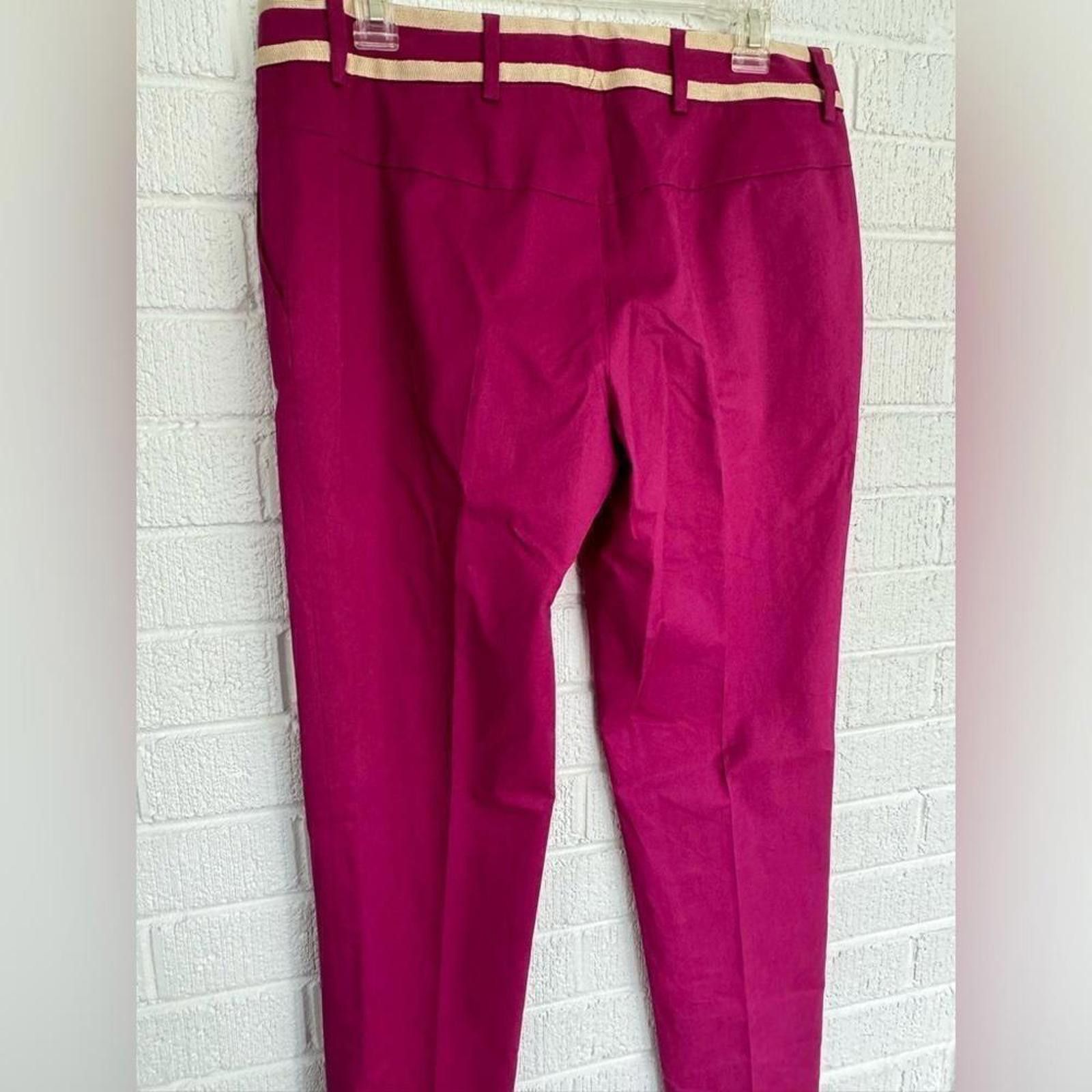 Fuchsia Dress Pants Striped Waistband RED Valentino display picture 1
