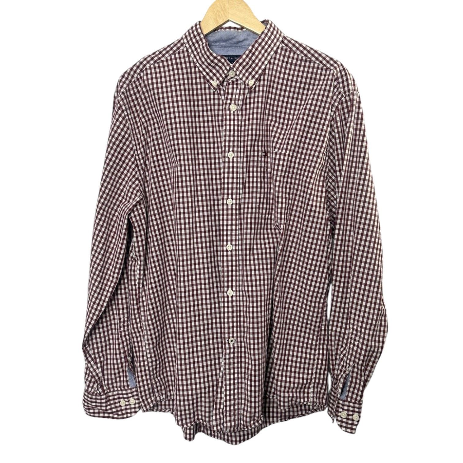 Tommy Hilfiger Tommy Hilfiger Classic Fit Houndstooth Button Down SZ XL Size US XL / EU 56 / 4 - 1 Thumbnail