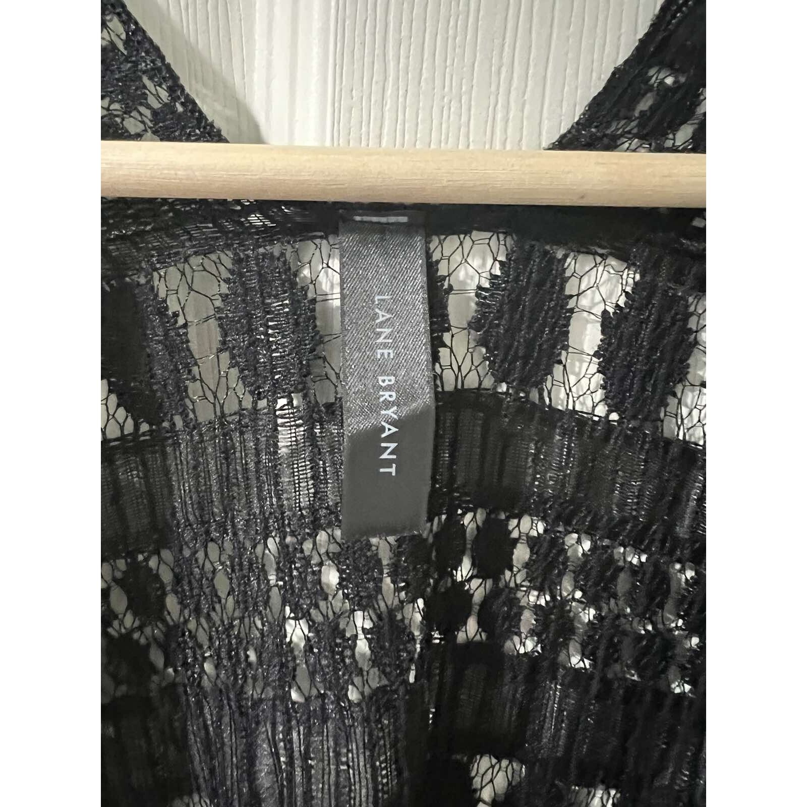 & Other Stories LANE BRYANT BLACK LACE KIMONO ONE SIZE Swim Cover A000600 Size S / US 4 / IT 40 - 9 Thumbnail