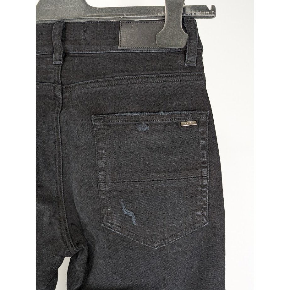 Amiri o1rshd1 Scarves Art Patch Jeans in Antique Black 28 Size US 28 / EU 44 - 17 Thumbnail
