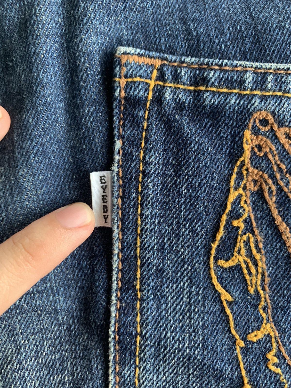 Japanese Brand × Kapital Santeria Eyedy Rare Selvedge Distressed Denim Size US 33 - 11 Thumbnail