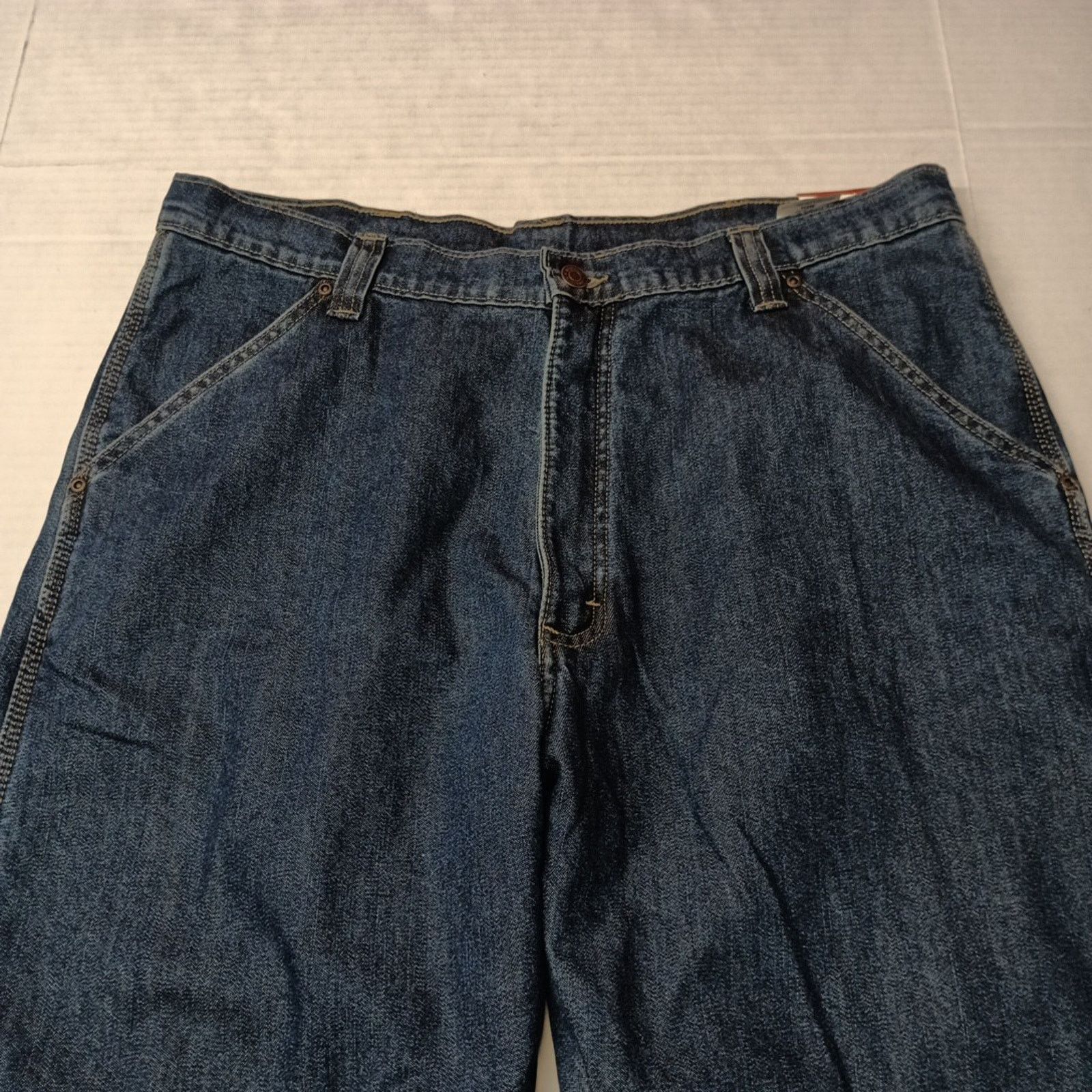 Wrangler Wrangler 36x34 Men Relaxed Fleece Lined Carpenter Jeans Blue Size US 36 / EU 52 - 5 Thumbnail