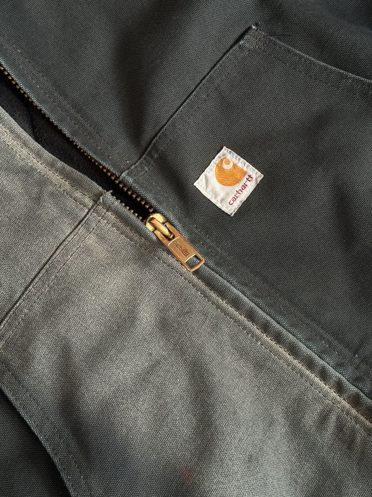 Carhartt VINTAGE CARHARTT Faded Hooded Duck Jacket Size US XL / EU 56 / 4 - 3 Thumbnail