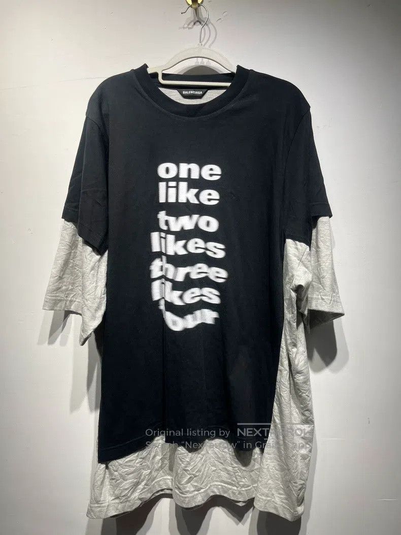 Balenciaga Balenciaga Phantom Letter Two-Piece Short Sleeve T-Shirt Size US M / EU 48-50 / 2 - 1 Thumbnail