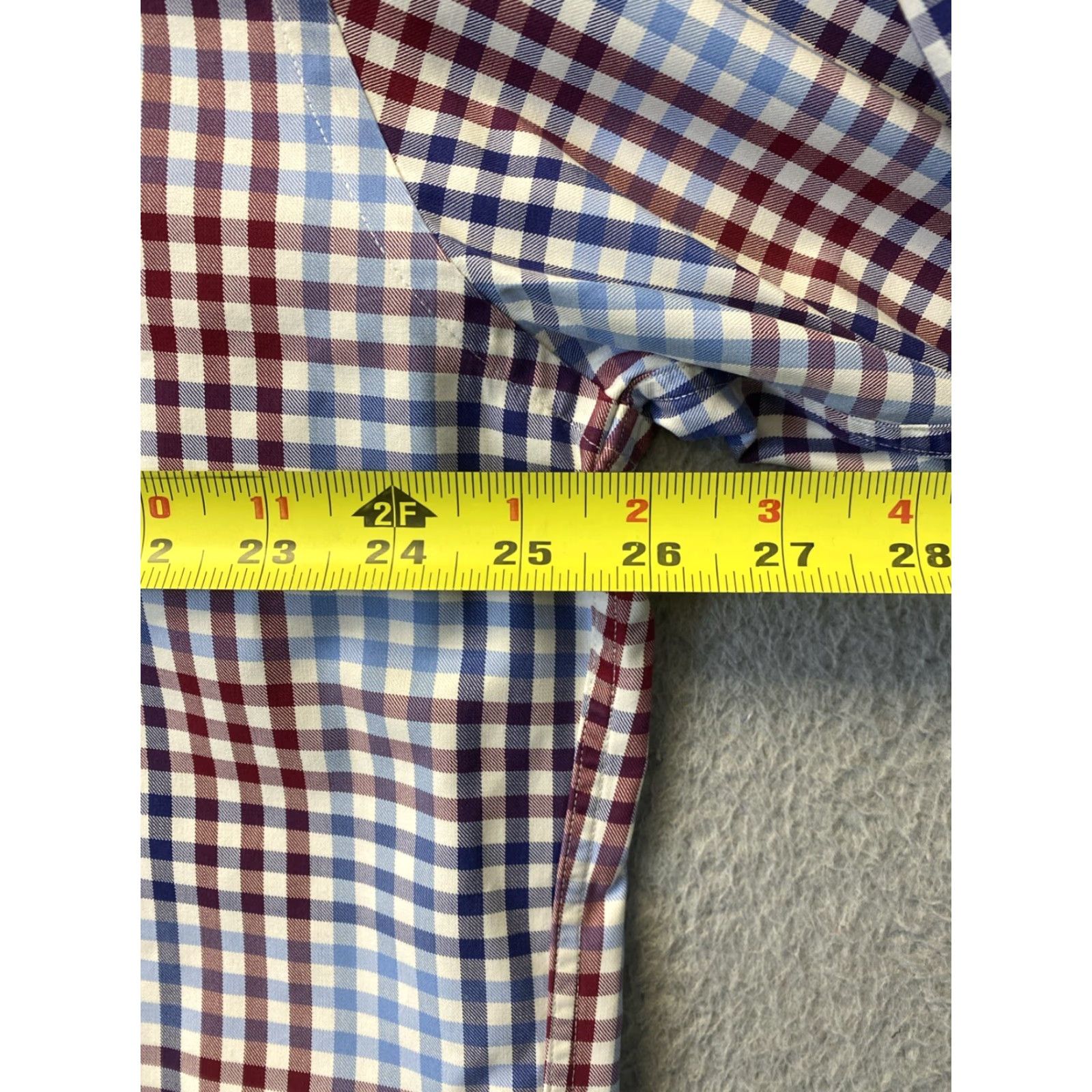 Faconnable VINTAGE Façonnable Cotton Blue Plaid Long Sleeve Shirt XL 90s Mens Size US XL / EU 56 / 4 - 5 Thumbnail
