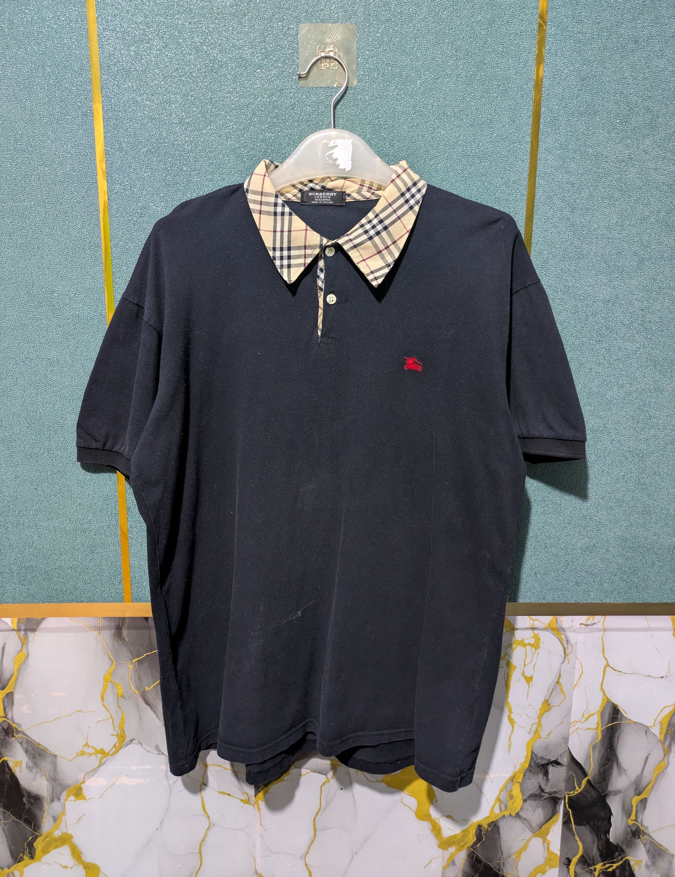 Burberry Vintage 90s Burberry Nova Check Polo shirt | Grailed
