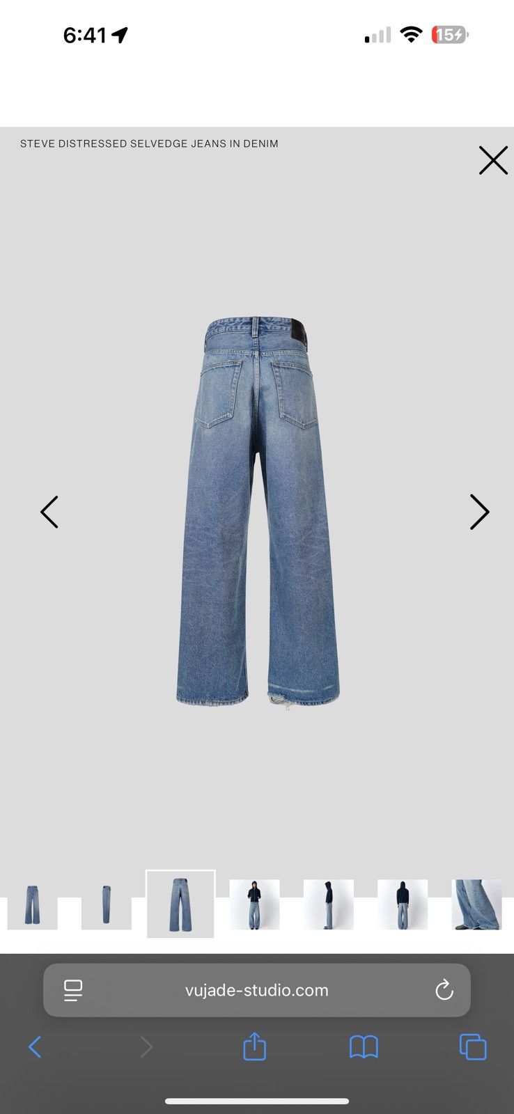 Vuja De Steve Distressed Selvedge Denim