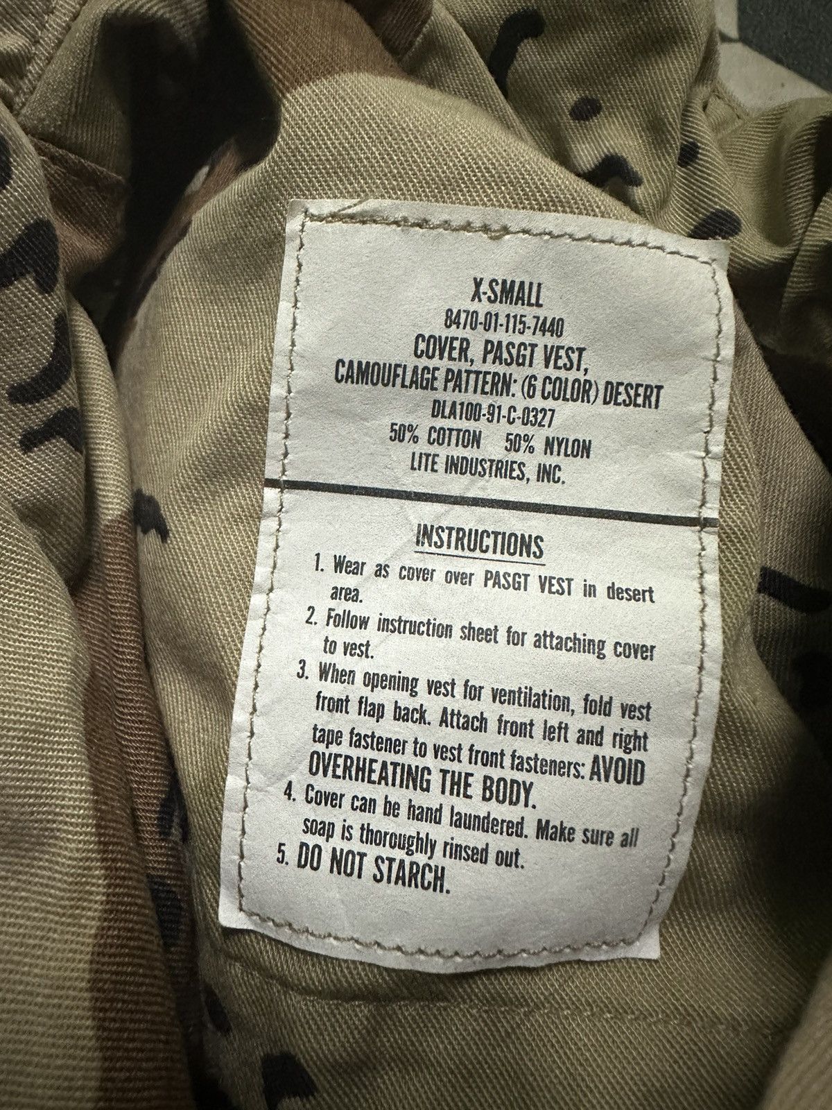 Vintage Vintage army camouflage vest Size US XS / EU 42 / 0 - 8 Thumbnail