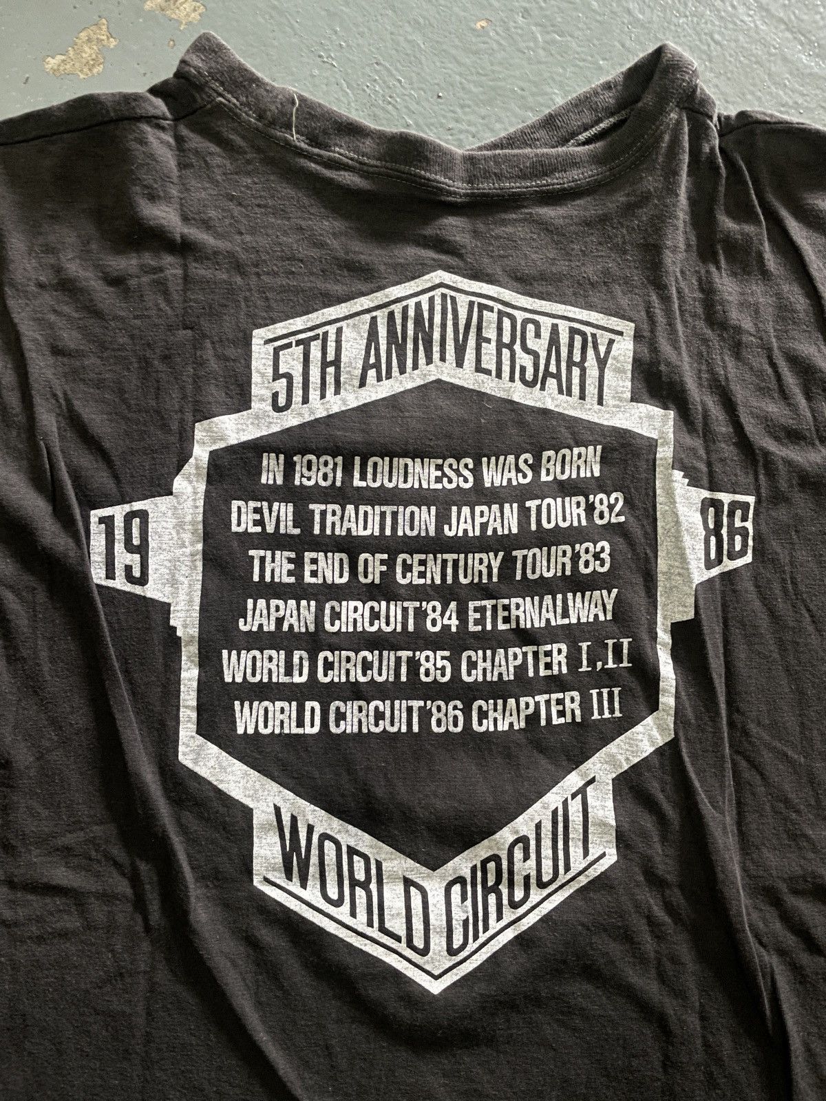 Band Tees × Vintage Vintage 80s Loudness “WORLD CIRCUIT CHAPTER THREE” Band Tees Size US L / EU 52-54 / 3 - 5 Thumbnail