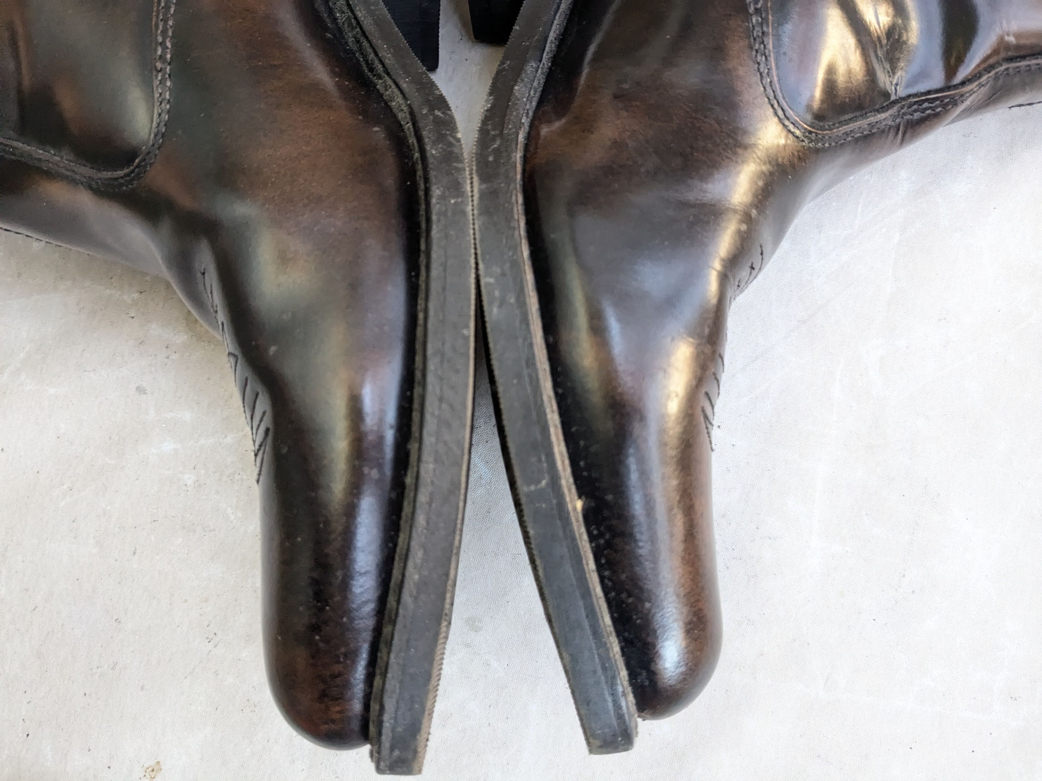 Genuine Leather Laredo Side Zip Boots Brown 11 Wide Leather Size US 11 / EU 44 - 10 Thumbnail