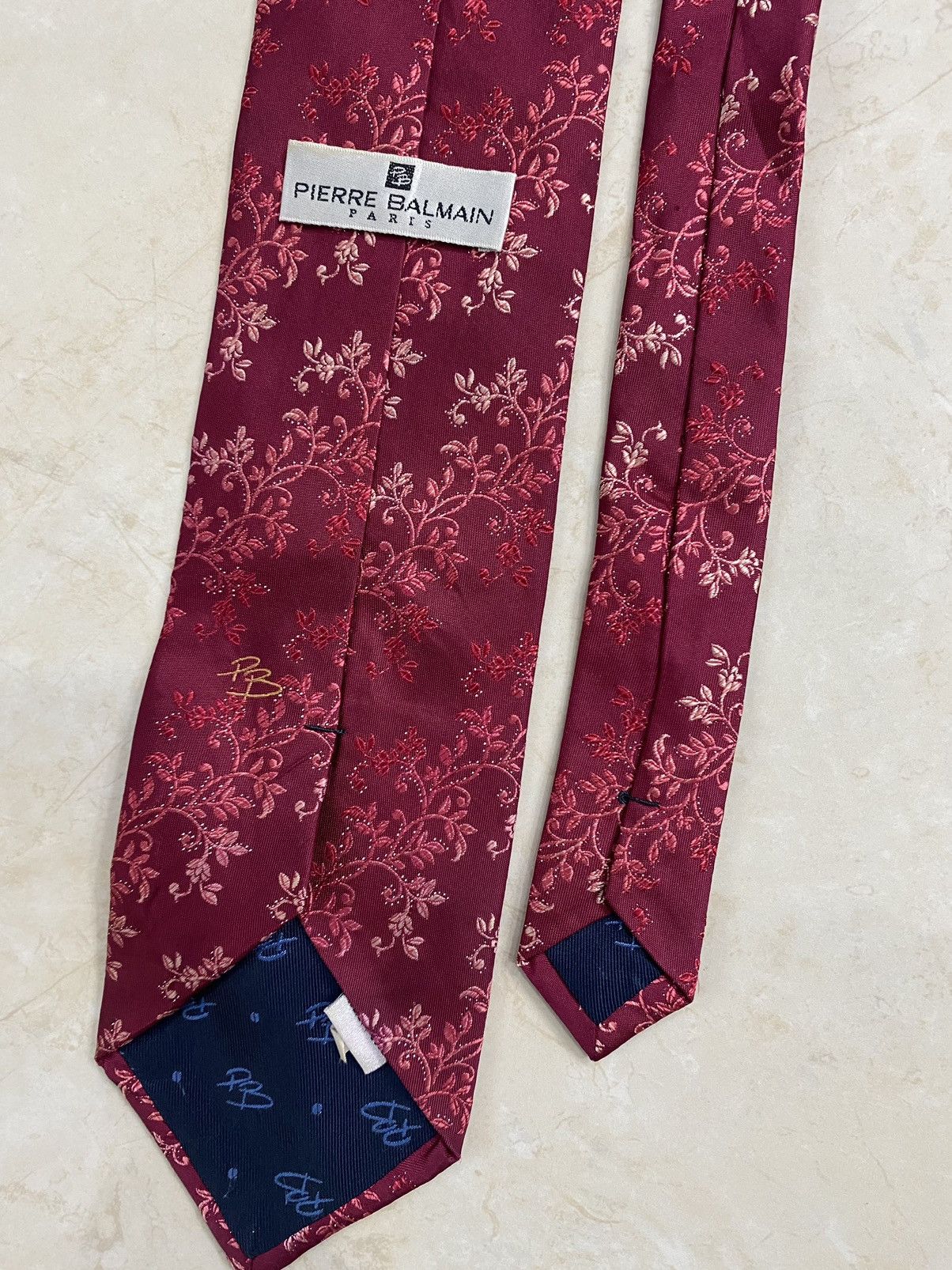 Pierre Balmain × Vintage 💥VINTAGE PIERE BALMAIN PB neck tie silk ties Size ONE SIZE - 5 Thumbnail
