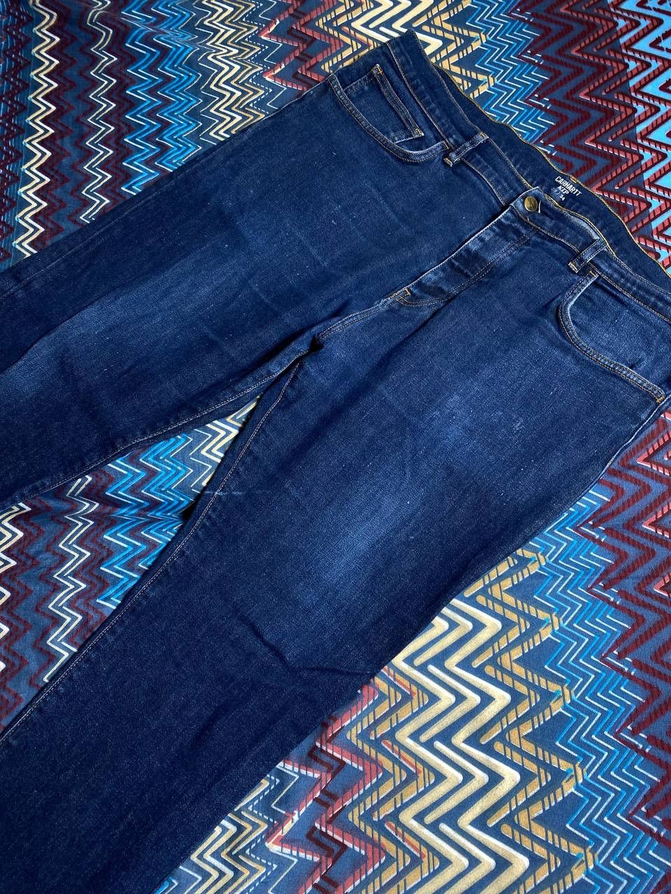 Carhartt × Carhartt Wip × Vintage Vintage Carhartt Faded Distressed Jeans Size 38" / US 16 / IT 52 - 14 Thumbnail