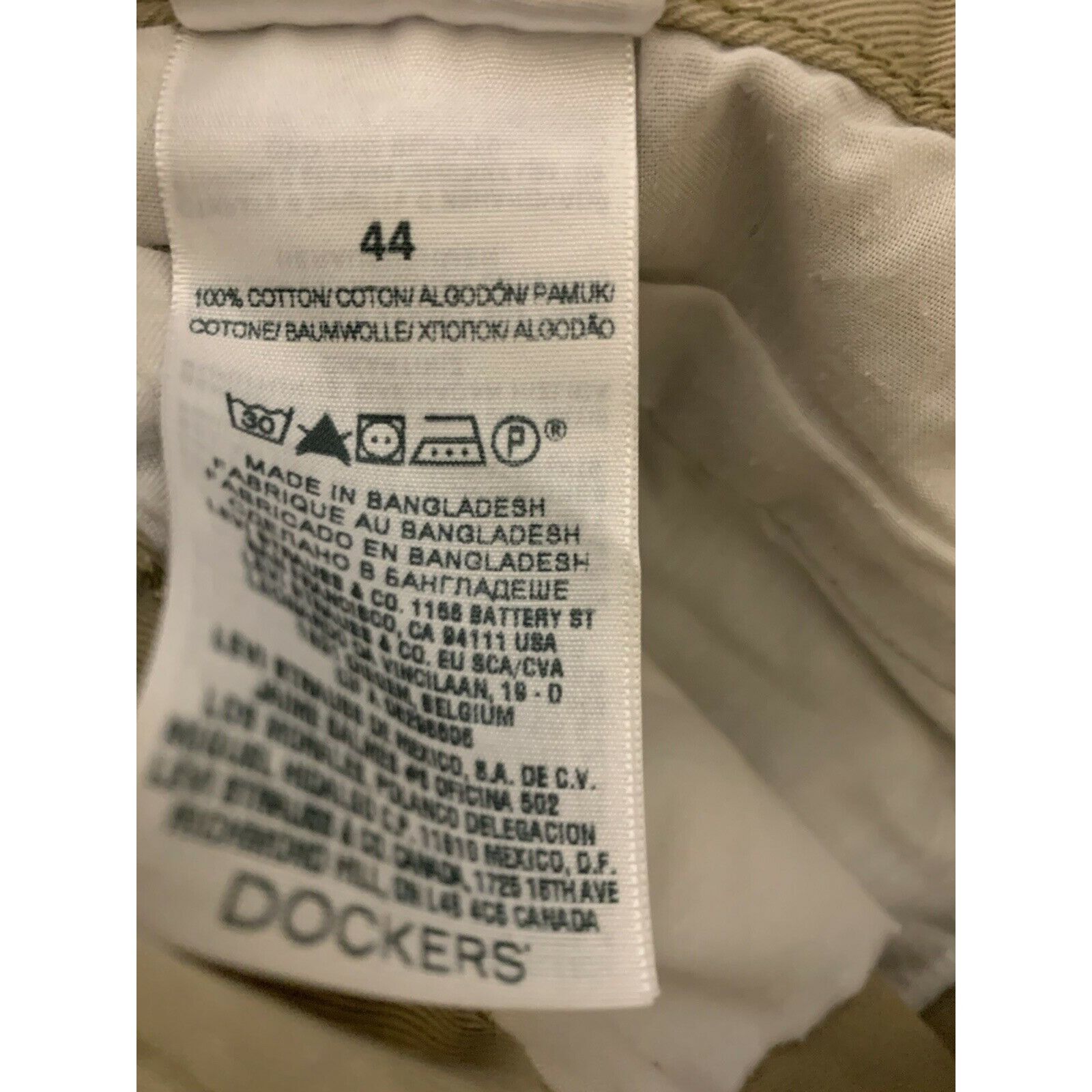 Dockers Dockers Men’s Sz 44 tan Cargo Shorts Cotton Regular Fit Mult Size US 44 / EU 60 - 2 Thumbnail