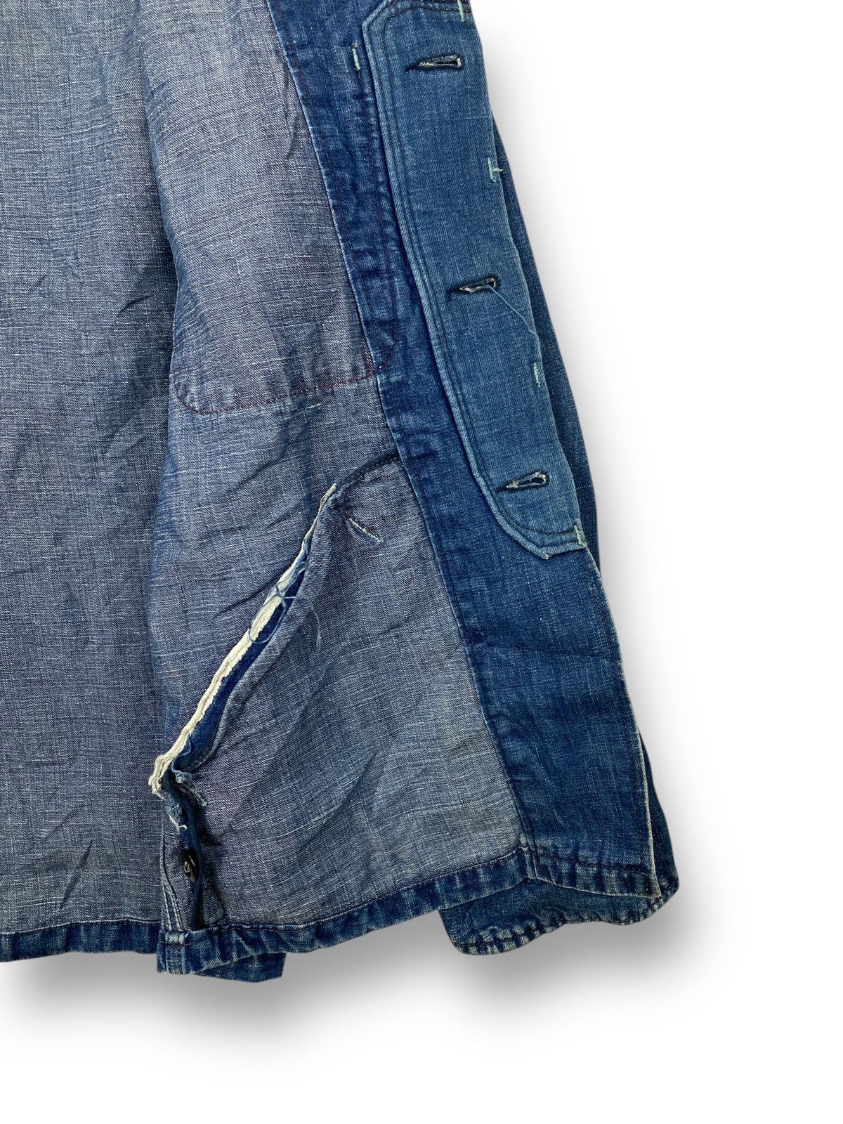 45rpm VINTAGE BLUE BLUE DENIM CHORE JACKET. #D10 Size US M / EU 48-50 / 2 - 8 Thumbnail